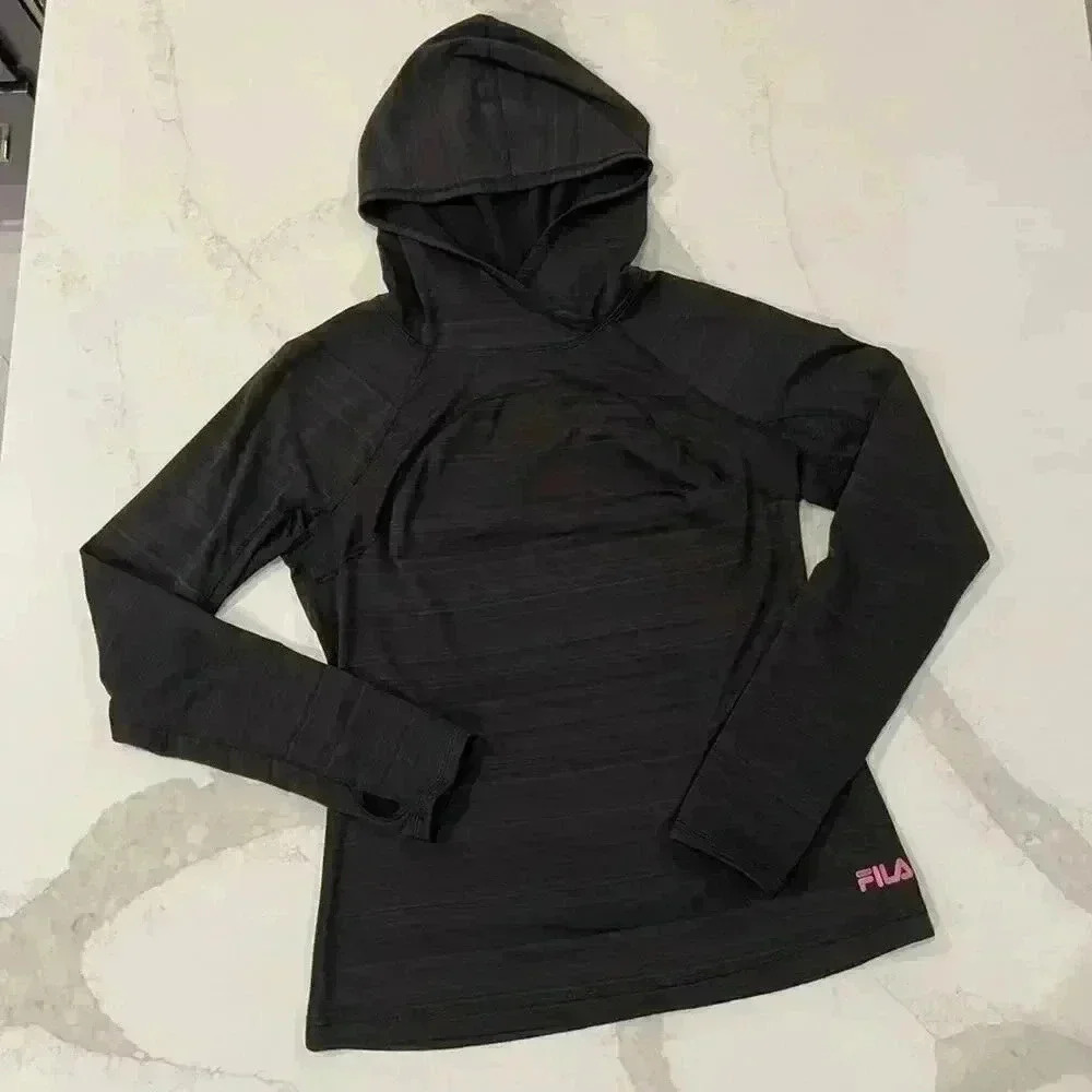 Fila Sport Live in Motion Long Sleeve Athletic Hoodie Sweatshirt Women's Medium